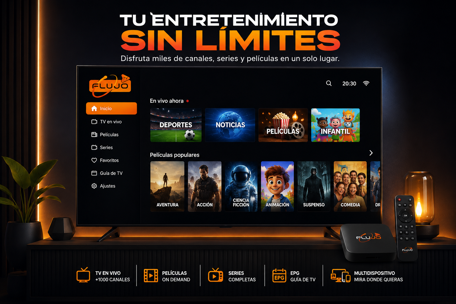 Flujo TV Premium Android TV