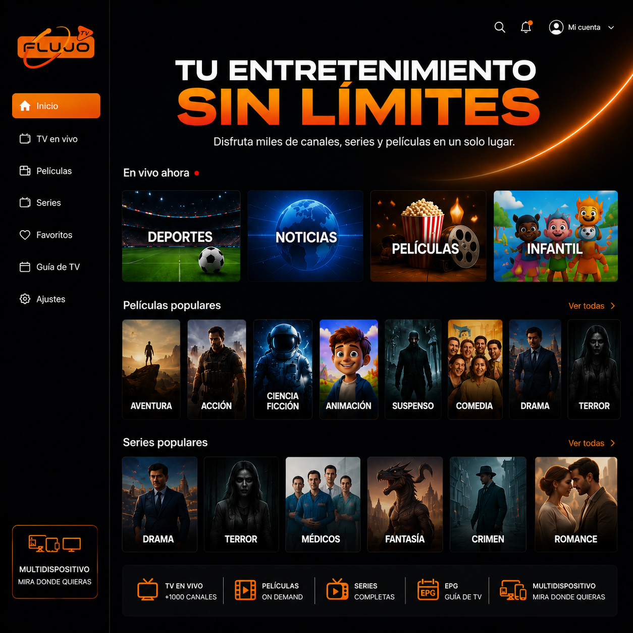 Flujo TV Premium PC LDPlayer